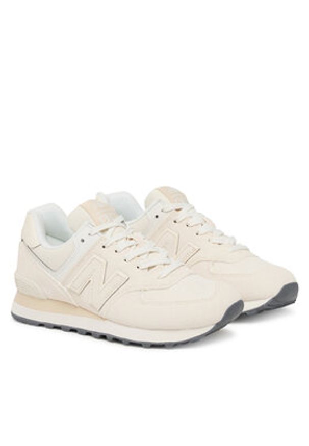 New Balance Sneakersy WL574RBL Écru. Materiał: zamsz, skóra. Model: New Balance 574