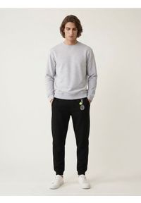 Sinsay - Spodnie dresowe regular fit - czarny. Kolor: czarny. Materiał: dresówka