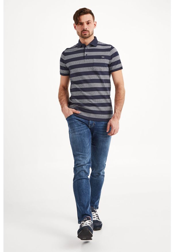 Koszulka polo Joop! Collection polo, sportowa, w jednolite wzory