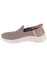 skechers - Buty sportowe Sneakersy damskie, Slip-Ins: GO WALK Flex - Relish. Kolor: beżowy. Sport: turystyka piesza