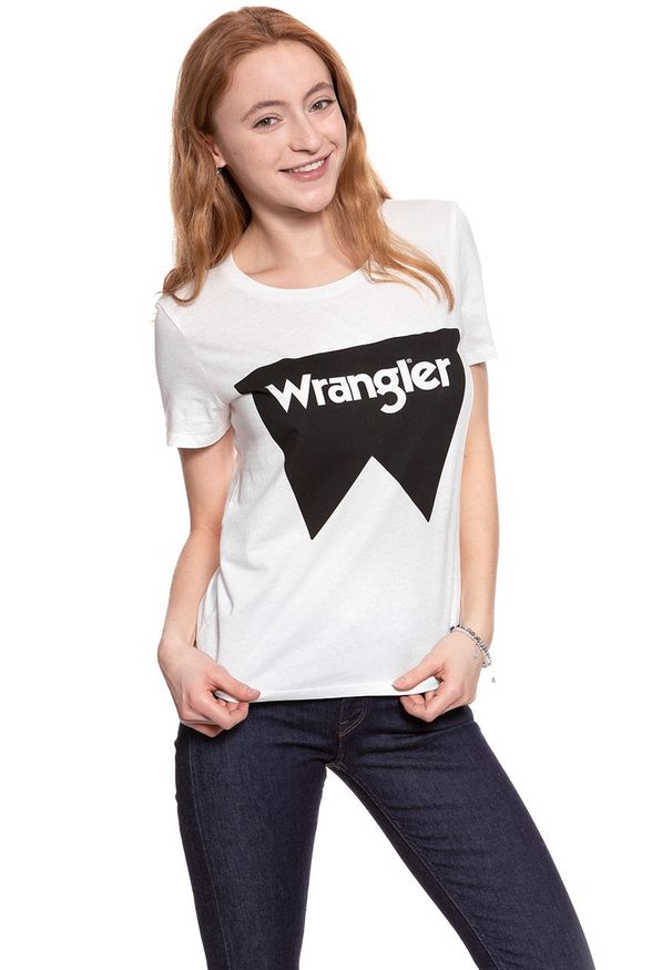 Wrangler - WRANGLER T SHIRT DAMSKI FESTIVAL TEE OFFWHITE W7016EV02 112130889