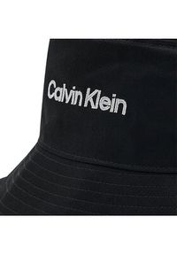 Calvin Klein Kapelusz Double Line Embro Bucket K50K508736 Czarny. Kolor: czarny. Materiał: materiał #5