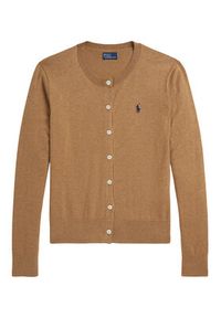 Polo Ralph Lauren Kardigan 211971871007 Beżowy Slim Fit. Typ kołnierza: polo. Kolor: beżowy. Materiał: bawełna #4