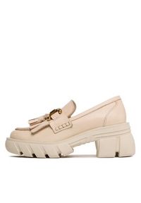 Badura Loafersy PALMI-23SS11171 Beżowy. Kolor: beżowy. Materiał: skóra