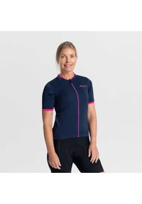 ROGELLI - Koszulka rowerowa damska Rogelli Essential. Kolor: różowy, niebieski, wielokolorowy