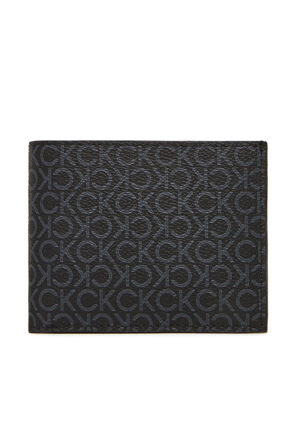 Calvin Klein Portfel męski Ck Must Mono Billfold W/ Coin LV04D1038G Czarny. Kolor: czarny. Materiał: skóra