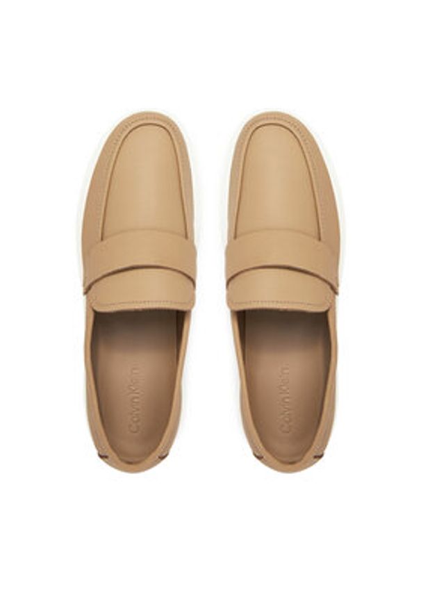Calvin Klein Mokasyny Moccasin Lth Unlined HM0HM01813 Brązowy. Kolor: brązowy. Materiał: skóra