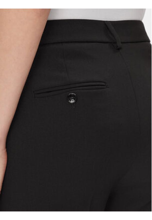 Weekend Max Mara Spodnie materiałowe Rana 2415131021 Czarny Slim Fit. Kolor: czarny. Materiał: syntetyk