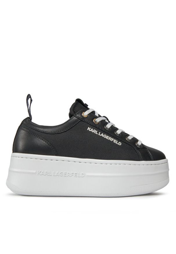 Karl Lagerfeld - KARL LAGERFELD Sneakersy KL65019 Czarny. Kolor: czarny. Materiał: skóra
