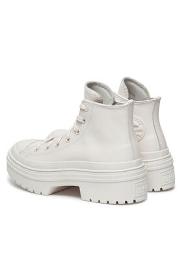 Converse Trzewiki Chuck Taylor All Star Lugged Heel Leather Platform A10370C Biały. Kolor: biały. Materiał: skóra. Obcas: na platformie