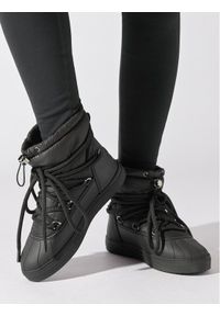 Inuikii Śniegowce Technical Low 75202-105 Czarny. Kolor: czarny. Materiał: materiał #1