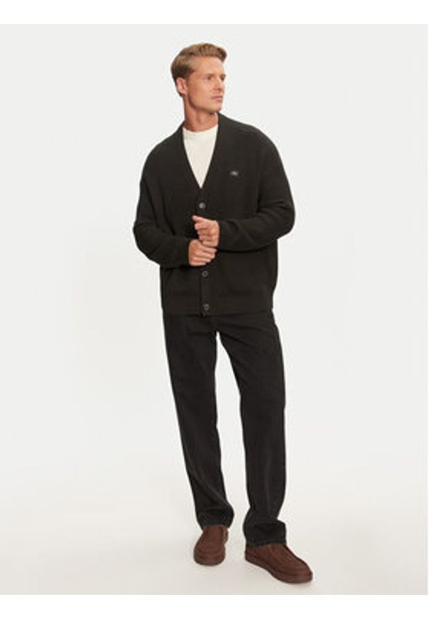 Calvin Klein Jeans Kardigan J30J326201 Czarny Regular Fit. Kolor: czarny. Materiał: bawełna