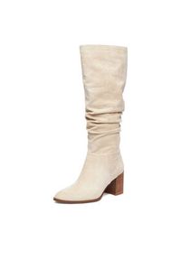 Nine West Kozaki CEO-BASZIRA-01 Écru. Materiał: materiał #5