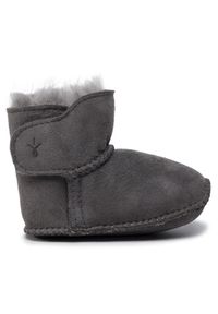 EMU Australia Śniegowce Baby Bootie B10310 Szary. Kolor: szary. Materiał: zamsz, skóra