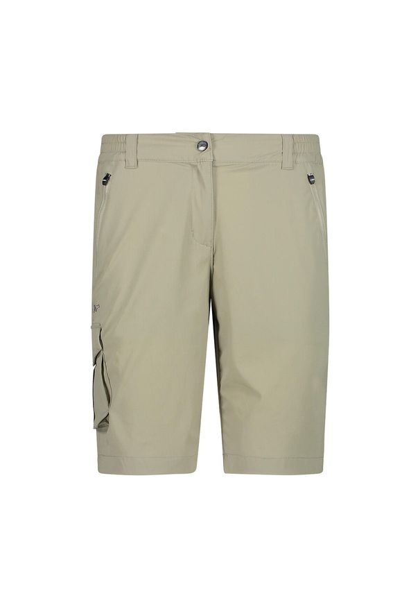 Damskie szorty bermudzkie CMP. Kolor: beżowy. Sport: turystyka piesza