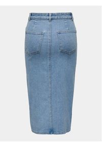 only - ONLY Spódnica jeansowa Siri 15324365 Niebieski Regular Fit. Kolor: niebieski. Materiał: bawełna