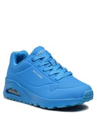 skechers - Sneakersy Skechers Night Shades 73667 Blu. Kolor: niebieski. Materiał: skóra #1