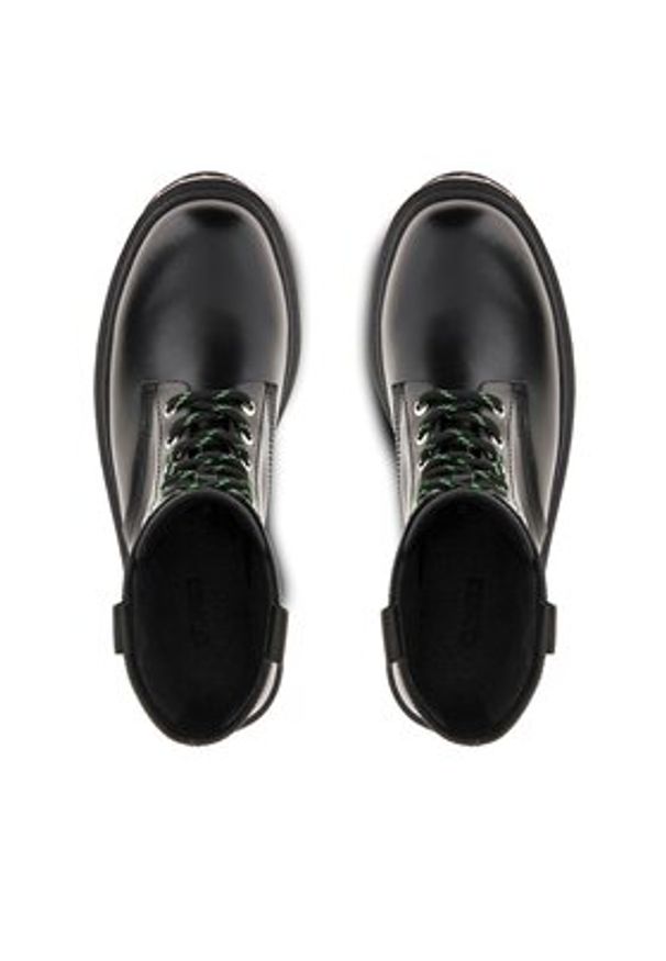 Guess Trzewiki Joya FL7JYA LEA10 Czarny. Kolor: czarny. Materiał: skóra