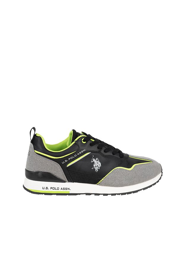 U.S. Polo Assn. Sneakersy "Tabry002" | Tabry 002 | Mężczyzna | Czarny, Szary. Kolor: czarny, szary, wielokolorowy. Materiał: skóra ekologiczna, materiał. Wzór: aplikacja, nadruk