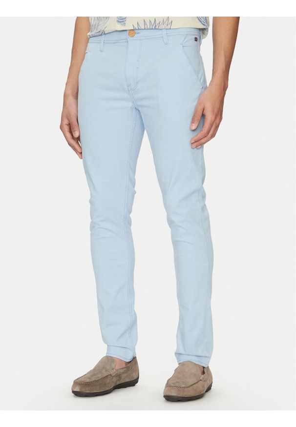 Blend Spodnie materiałowe Natan 20703472 Błękitny Regular Fit. Kolor: niebieski. Materiał: bawełna