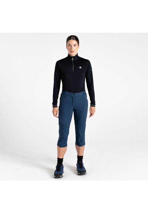 DARE 2B - Spodenki turystyczne damskie Melodic 3/4. Kolor: zielony, brązowy, wielokolorowy. Materiał: elastan, nylon, materiał. Sport: turystyka piesza