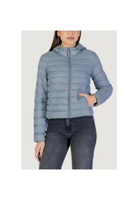 only - Kurtka puchowa Kobieta ONLY ONLTAHIA LW QUILTED HOOD JKT NOOS OTW. Okazja: na co dzień. Typ kołnierza: kaptur. Kolor: niebieski. Materiał: puch. Styl: casual #1
