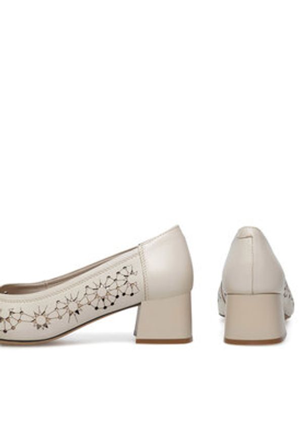 Lasocki Czółenka RST-AGNES-03 Beżowy. Kolor: beżowy. Materiał: skóra