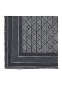 Calvin Klein Chusta Emblem Aop Jacquard Square Scarf LV04F8080G Czarny. Kolor: czarny #2