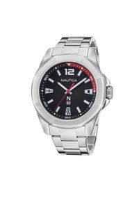 Nautica Zegarek NAPTBF104 Srebrny. Kolor: srebrny #1