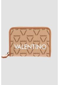 Valentino by Mario Valentino - VALENTINO Beżowy mały portfel Liuto. Kolor: beżowy