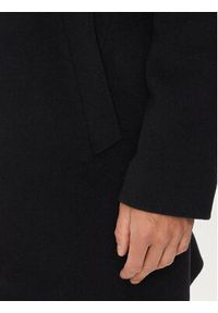 TOMMY HILFIGER - Tommy Hilfiger Płaszcz wełniany MW0MW36611 Czarny Regular Fit. Kolor: czarny. Materiał: wełna #3