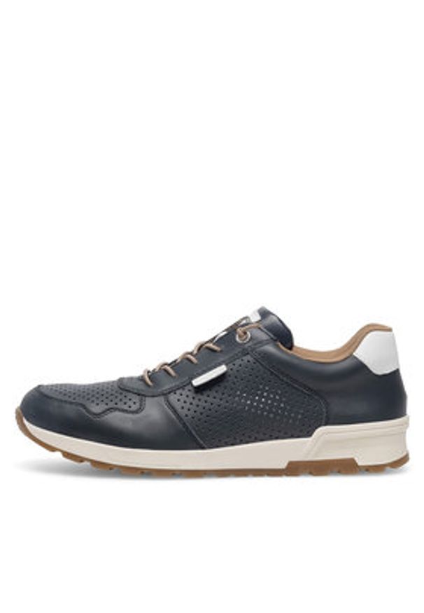 Rieker Sneakersy 15108-14 Niebieski. Kolor: niebieski. Materiał: skóra