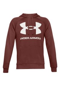 Bluza fitness męska Under Armour Rival Fleece Big Logo HD. Typ kołnierza: kaptur. Kolor: brązowy. Sport: fitness #1