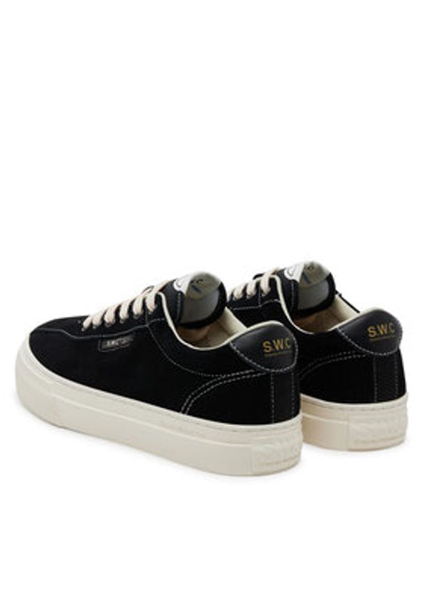 S.W.C Stepney Workers Club Tenisówki Dellow 02 Cup Suede YA21015 Czarny. Kolor: czarny. Materiał: zamsz, skóra