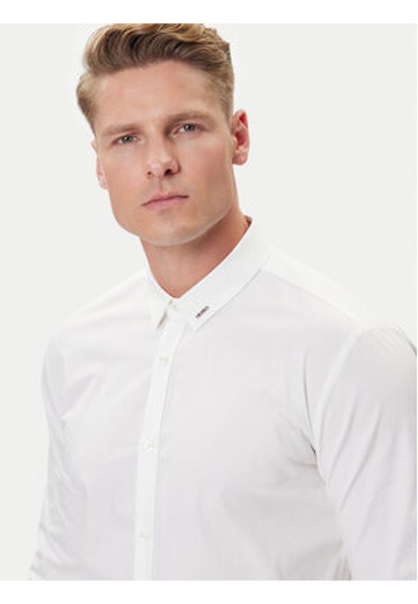 Hugo - HUGO Koszula Ero3 50475678 Biały Extra Slim Fit. Kolor: biały. Materiał: bawełna