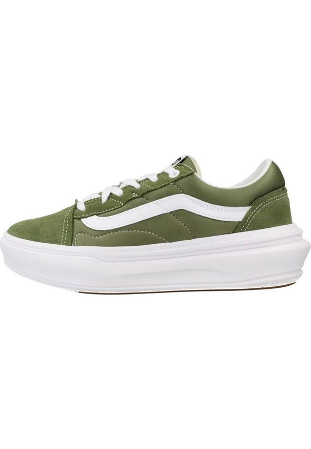 Vans - Buty VANS OLD SKOOL OVERT Zielony. Okazja: na co dzień. Kolor: zielony. Materiał: syntetyk, tkanina. Model: Vans Old Skool