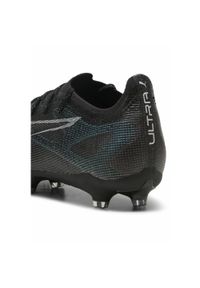 Puma - Buty piłkarskie ULTRA 5 PRO FG/AG PUMA Black Silver Bright Aqua Metallic Blue. Kolor: wielokolorowy, czarny, niebieski, szary. Sport: piłka nożna