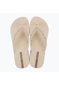 Japonki damskie Ipanema Mesh X Plat. Kolor: beżowy. Materiał: mesh