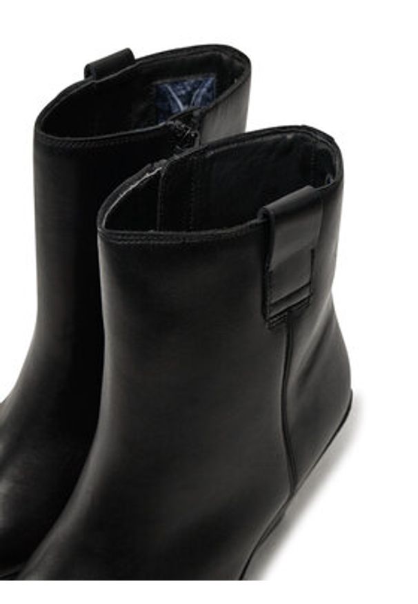 Bronx Botki Xyl-A 34327-A Czarny. Kolor: czarny. Materiał: skóra