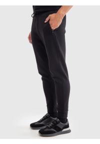 Big-Star - Spodnie męskie dresowe czarne Wladorp 906. Kolor: czarny. Materiał: dresówka. Wzór: ze splotem #2