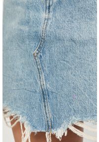 Levi's® - Levi's - Spódnica jeansowa. Okazja: na spotkanie biznesowe, na co dzień. Kolor: niebieski. Materiał: jeans. Wzór: gładki. Styl: biznesowy, casual #3