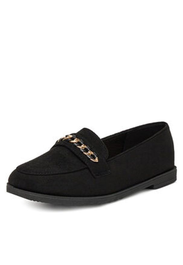 DeeZee Loafersy XWH5-5 Czarny. Kolor: czarny. Materiał: materiał