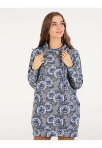 Unisono - BAWEŁNIANA BLUZA W KWIATY. Materiał: bawełna. Wzór: kwiaty