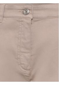 Olsen Spodnie materiałowe Mona 14000620 Beżowy Slim Fit. Kolor: beżowy. Materiał: bawełna, syntetyk