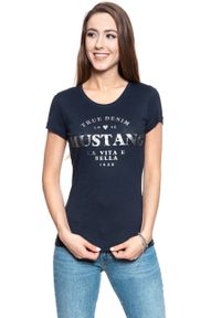 Mustang - MUSTANG T SHIRT DAMSKI Alexia C Print 1008940 5323. Wzór: nadruk