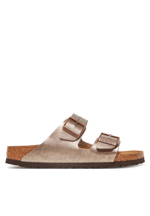 Birkenstock Klapki Arizona 1029439 Brązowy. Kolor: brązowy. Materiał: skóra