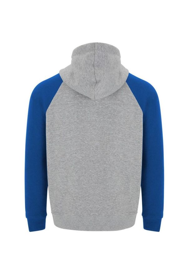 ROLY - Dwukolorowa Bluza Z Kapturem Badet Dla Dorosłych Unisex. Typ kołnierza: kaptur. Kolor: szary, niebieski, wielokolorowy