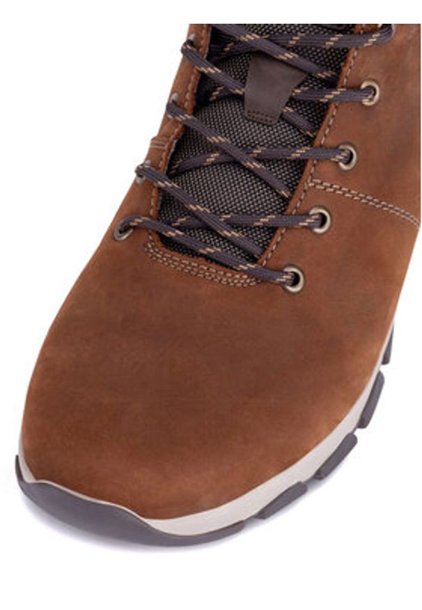 Rieker Półbuty B6740-22 Brązowy. Kolor: brązowy. Materiał: nubuk, skóra