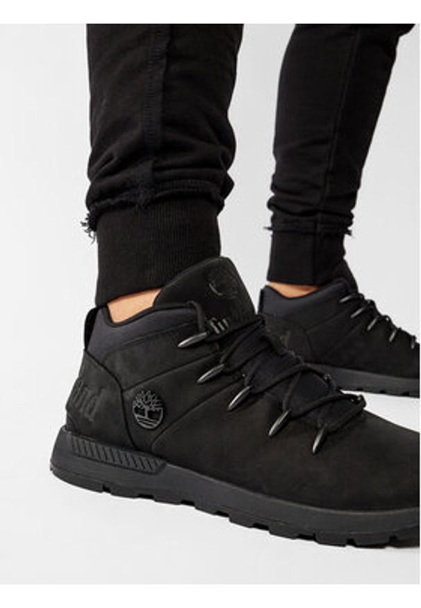 Timberland Sneakersy Sprint Trekker Mid Hiker TB0A1YN50151 Czarny. Kolor: czarny. Materiał: skóra, nubuk. Sport: bieganie