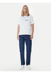 Calvin Klein T-Shirt LV04RD822G Biały Regular Fit. Kolor: biały. Materiał: bawełna #4